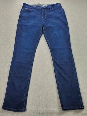 Lee Modern Series Womens Skinny Leg Mid Rise Fit Stretch Blend Jeans Size 12M